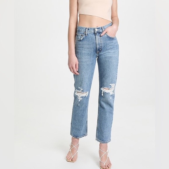 NWT Agolde Mia High Waisted Straight Jeans - Picture 3 of 6